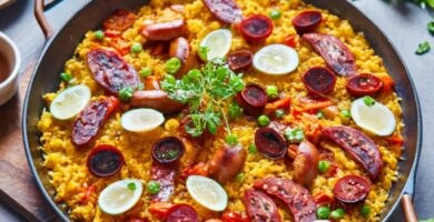 paella de chorizo